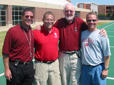 Brian, David, Coach, & Mark 3: Brian, David, Coach, & Mark at combine rehearsal