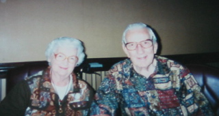 Gene/Kay Braught: Gene and Kay Braught at Mexican restaurant.